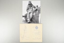 Douglas Bader (1910 - 1982) Original Signature.