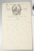 Napoleon Bonaparte (1769 - 1821) Original Signature dated 1797.