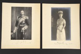 King George V & Queen Mary Original Signatures on 