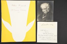 William Wordsworth (1770 - 1850) Original Signature.