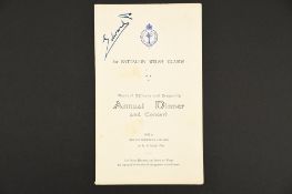 Edward, Prince of Wales (1894 - 1972) Signature on Welsh Guards Annual Dinner 