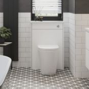 New (G102) Perla 600mm Slim Wc Unit Floor Standing Matt White. This Inspirational New