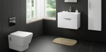 New 30.24m2 Pescaro Black Matt Plain Ceramic Wall & Floor Tile. White Box. 30x30cm Per Tile. ...
