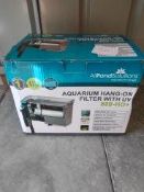 All pond solutions aquarium hang on filter with uv 800-HO+ - RRP £40 Grade U