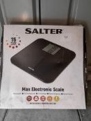 Salter max electronic scales RRP £24.99 Grade U