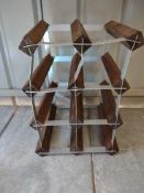 6 bottle wine rack RRP £25 Grade U