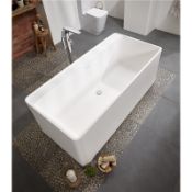 New (M2) 1600x800mm Double Ended Bath Is A Quintessential Stone Resin Freestanding Bath. It's C