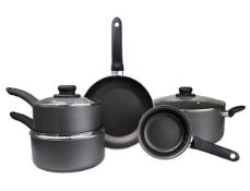 (R5F) 1x Aluminium 5 Piece Non Stick Pan Set