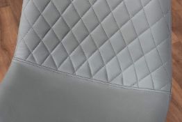 (R7D) 5 Items. 2x Grey Chair (Not Assembled), 2x Garden Cushion Beige & 1x Chair Seat Cream