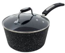 (R5G) 1x Scoville Neverstick 4 Piece Toughened Aluminium Pan Set (2x Saucepans & 2x Frying Pans)