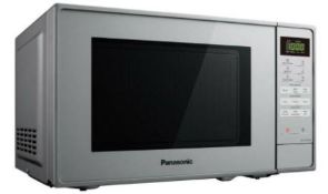 (R5L) Household. 1x Panasonic Silver Microwave 800W 20L (NN-E28JMM) & 1x Russell Hobbs Black Micr