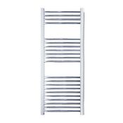 (R9H) 2 Items. 1x Energy (600 x 800cm) White Radiator (Type 11 PKKP 600) & 1 x Curved Chrome Heate