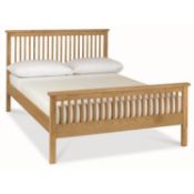 (R6B) 2x Atlanta Oak Bed 150cm (2x Box 1 Of 3 Only)