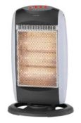 (R7P) 4x Stylec Halogen Tower Heater Grey 1200W