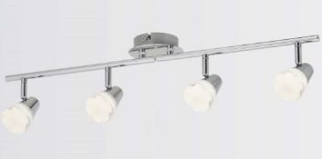 (R7E) Lighting. 8 Items. 3x Verve Design 4 LED Polished Chrome Spotlight, 1x 4 LED Brushed Nickel