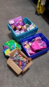 (R9I) Contents Of 2 Boxes, To Inc Mixed Toys Sparkle Girlz, Hatchimals Mini Pixies, My Sweet Baby