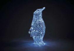 (R5K) Christmas. Contents Of Floor. To Inc LED Tree Silhouette Multicoloured 99cm, Acrylic Crystal