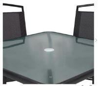 (R4K) 1x 5 Piece Garden Patio Set Black (No Parasol, No Table Legs)