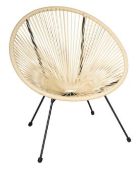 (R9J) Garden. 1x String Chair (White / Black)