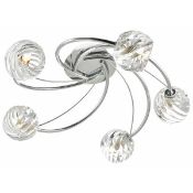 (R6D) Lighting. 5x The Lighting Studio Items. 2x Lola 5 Light Pendant, 2x Layla 5 Light Semi Flu
