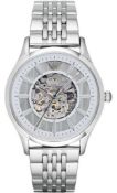 Emporio Armani AR1945 Men's Meccanico Silver Bracelet Watch  This Armani AR1945 Meccanico Silver