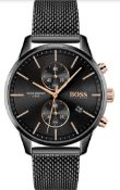 Hugo Boss 1513811 Men's Associate Stainless Steel Mesh Band Chronograph Watch