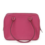 Hermès Rose Shocking Chevre Mysore Leather Plume 20cm