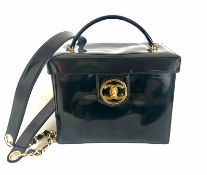 Vintage CHANEL patent enamel vanity bag