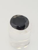 Sapphire oval cut gemstone
