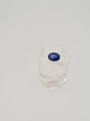 Sapphire oval cut gemstone