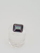Coated topaz mystic gemstone
