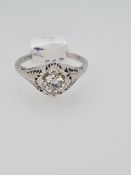 14ct white gold diamond ring