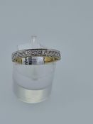 19ct UK hallmark diamond eternity band