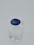 Sapphire oval cut gemstone