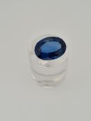 London blue topaz oval cut gemstone