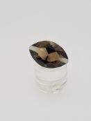 Smokey quartz marquise cut gemstone