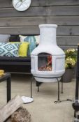 (R4F) 1x La Hacienda Margaretta Clay Chimenea (H87xD40cm)