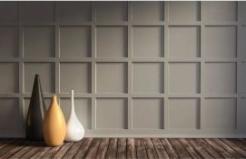(R4A) Approx. 10x (6 Pack) Metsa MDF Shaker Panel (L1220xW100xD9mm) & 4x Easi Panel (92x52cm)