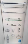 6x Transition 12 Piece Bathroom Accessory Set (RRP £1000 Per Unit). All Units Are Grade A In Origin