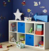 (R4D) 1x Living Elements Clever Cube 2x4 Storage Unit White Matt Finish (H1460xW760x390mm)