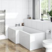 1x 1500 LH ‘L’ Shower Bath With Legs.