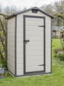 (R2P) 1x Keter Maintenance Free Shed 4x3 (W129xD103xH196cm) RRP £265