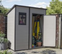 (R3D) 1x Keter Manor Pent 6x4 Storage Unit / Shed. (W1835xD1110xH2005mm) RRP £350