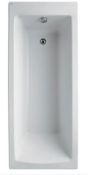 3 Items. 1x Tempo Arc 170 X 70cm Bath - No Tap Holes (e256301) RRP £239. 1x L-Shape Shower Bath