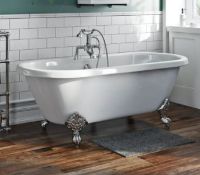 1x Traditional Double Ended Roll Top Bath 1750 X 800 (jl659-1750) RRP £369