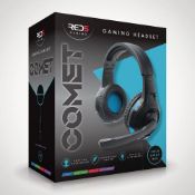 (R2C) 8 Items. 3x Red5 Comet Gaming Headset. 5x Xbox Logo Light.