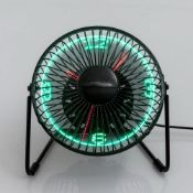 (R11A) 9 Items. 6x Desktop LED Clockfan. 3x LED Message Fan.