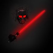 (R2G) 3 Items. 2x Star Wars Darth Vader Hand With Lightsabre. 1 X MSI Entertainment Double Dragon R