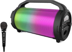 (R1L) 6x iDance Cyclone 400 Bluetooth Party Speaker With Disco Light. (1x No Box).