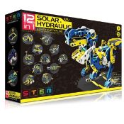 (R2K) 8 Items. 5x 12 In 1 Solar Hydraulic Construction Kit. 1x Air Power Engine Car. 1x Hydraulic R